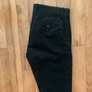 Black chino pants